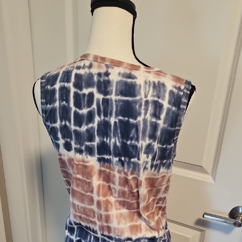 SHEIN Blue and Pink Tie-Dye Maxi Dress - Picture 6 of 9